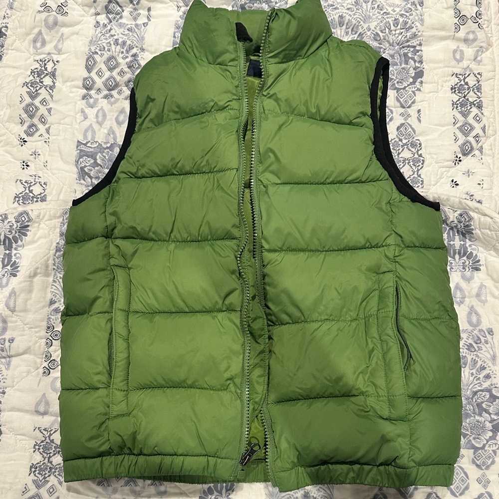 GapKids Kids/Boys Green Puffer Vest - M (8) - Heavy Down